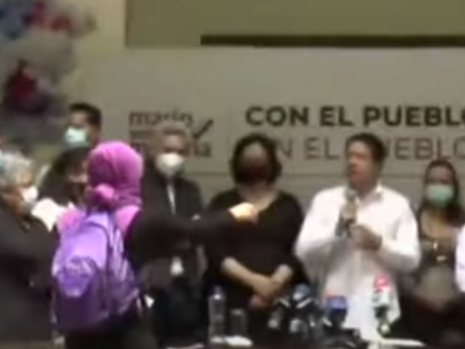 Feministas Irrumpen Mitin De Mario Delgado En Michoacan Pulso Politico De Oaxaca